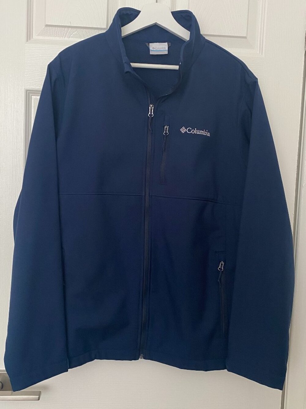 Columbia Ascender Softshell Jacket Large Collegiate Navy